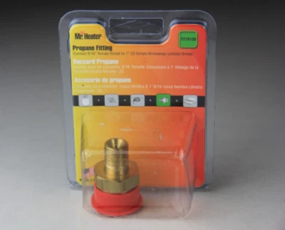 Mr Heater F276130 9/16" Female Thread To 1”- 20 Female Throwaway Cylinder Thread - Image 1 of 4