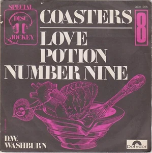 COASTERS LOVE POTION NUMBER NINE / D.W. WASHBURN FRENCH 45 PS 7" - Imagen 1 de 1