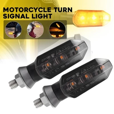 Luz intermitente LED intermitente de giro para motocicleta indicador de humo para ámbar Honda Suzuki Foto 1 de 4