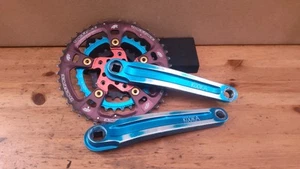 Blue Kooka Crankset 177.5mm 44/32/22 - Picture 1 of 11