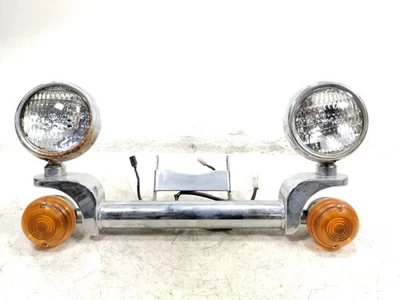 2000 00 Victory V92 SC Front Light Bar Fog Light Turn Signals Mount Bracket - Image 1 of 4