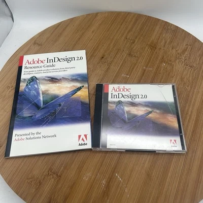 Adobe InDesign 2.0 Educational Version McIntosh 2 CDs +Serial no, x - Image 1 of 4