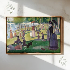 A Sunday Afternoon on the Island of La Grande Jatte, Seurat Giclee Canvas Print - Picture 1 of 6