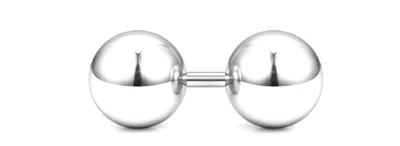 12g 6mm Barbell 10mm Pressure Ball Prince Albert Scrotum Dydoe Hafada Public VCH - Image 1 of 4