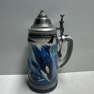 Sea World - Killerwal - Budweiser / Anheuser Busch Stein - Bild 1 von 7