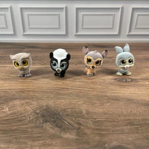 Disney Doorables beflockte Figuren Bambi Blumenklopfer Eule 4er Set - Bild 1 von 6