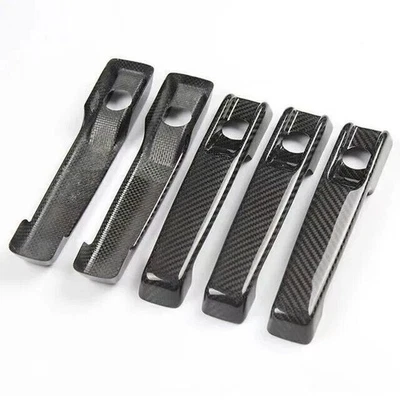 Cubierta de manija de puerta de fibra de carbono seca de 5 piezas para Mercedes Benz Clase G W464 G63 Foto 1 de 4