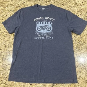 IZOD Herren Grafik T-Shirt Oberteil Large Navy Blau NE07 - Bild 1 von 7