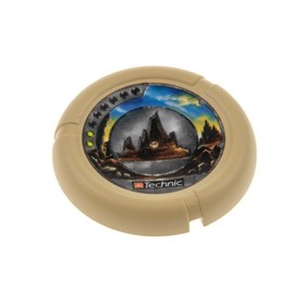 1X Lego Technic Sliding Disk 5X5 Granite Slizer Beige Mountain 8506 32171PB043