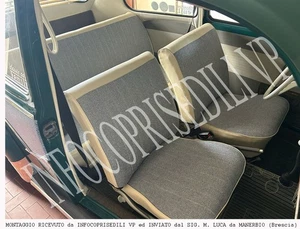SITZBEZÜGE KÄFER 1. Serie 6v "Linea Base EXTEND" STOFF UND SKAY BEIGE - Bild 1 von 16