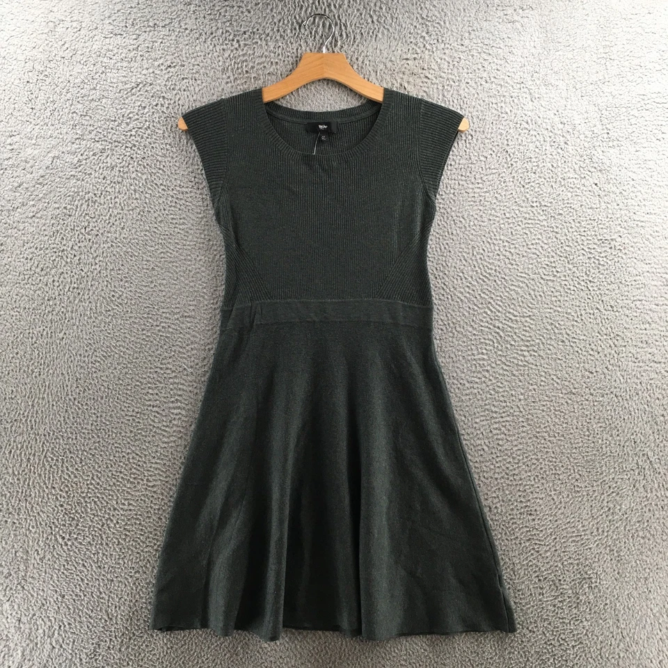 Vestido Suéter Mossimo Supply Co. Para Mujer L Gris Tejido Sin Mangas Cuello Redondo Informal Foto 1 de 4
