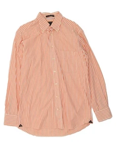 GANT Mens Shirt Medium Orange Pinstripe Cotton RF05 - Picture 1 of 3