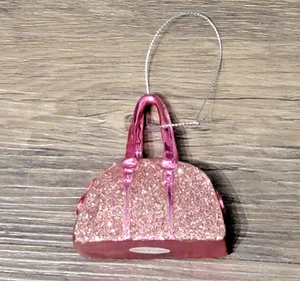 Vintage TARGET Tasche rosa Glitzer Urlaub Ornament rosa Motiv schwer - Bild 1 von 7