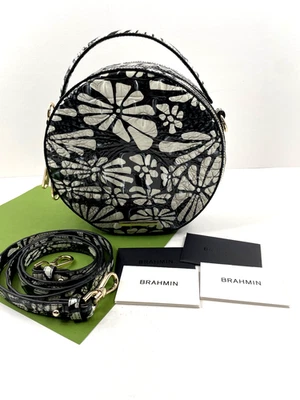 Bolso Bandolera Brahmin Lane Asa Superior Cartera Margarita Batik Cremallera Redonda Cuero Nuevo con Etiquetas Foto 1 de 4