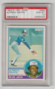 1983 O-Pee-Chee #294 Alfredo Griffin PSA 10 - Picture 1 of 2