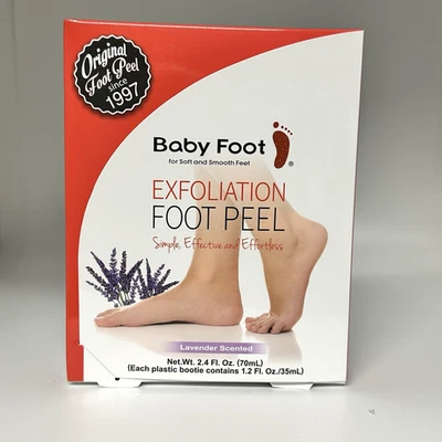 Baby Foot Exfoliating Foot Peel Lavender Scented  2.4 oz  Pedicure New in Box - Image 1 of 4