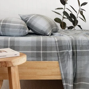 Bambury Harrison Flannelette Sheet Set - Picture 1 of 3