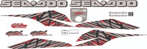 SEADOO GSX 1997 LIMITED Graphics / Decal / Sticker Kit Grey and red - Picture 1 of 1
