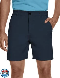 BLUE CHILL Men's Golf Dress Shorts Flat Front Hybrid 7 Inch Lightweight Quick - Picture 1 of 5