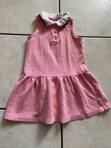 Janie and Jack Little Girl's Dress Size 4 Pink *pre-owned*  - Picture 1 of 6