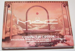 MAC Connect In Color Embedded In Burgundy 6 Eyeshadow Palette NIB Pink Neutrals - Picture 1 of 3