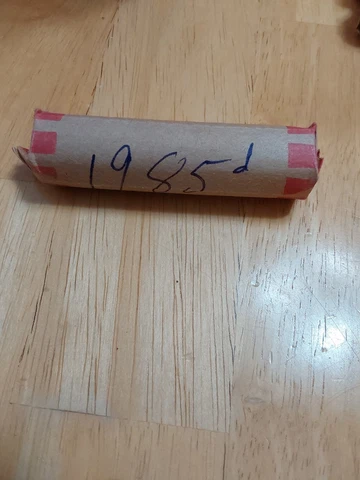 1985 D Circulated Lincoln Pennies 1 Roll, In Hand Ready To Ship! Cover