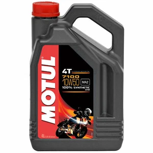 Motul 7100 10W-50 Fully Synthetic 4 Stroke 4T Motorcycle Engine Oil 4L - Picture 1 of 1