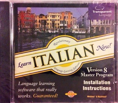 Learn Italian Now! Windows/Mac CD-Rom Transparent Language NewSealed - Image 1 of 3