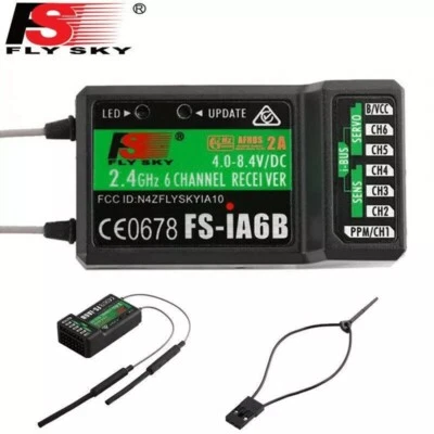 Flysky 2.4G FS-iA6B 6Ch Receiver PPM Output with iBus Port Compatible i4/i6/i10 - Image 1 of 4
