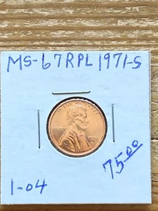 High Grade 1971-S Lincoln Cent - Picture 1 of 13