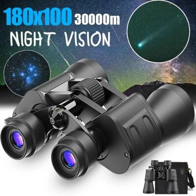 10-180x100 HD High Power Military Binoculars Day/Night Zooming Hunting Telescope - Image 1 of 4