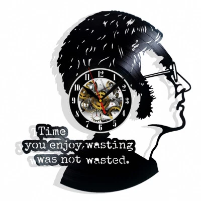 Reloj de pared de vinilo John Lennon Beatles discos regalo cumpleaños vacaciones decoración del hogar Foto 1 de 4