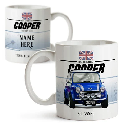 Personalised Mini Cooper Car Mug Classic Cars Cup Motor Garage Dad Gift CM35 - Image 1 of 4