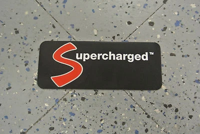2002 2003 2004 MINI Cooper S Metal Intake Supercharged Decal - Image 1 of 2