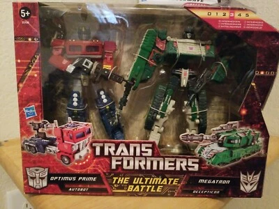 Transformers The Ultimate Battle Optimus Prime VS Megatron 2010 Action Figures - Image 1 of 2