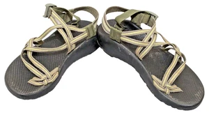 Womens Chaco Sandals 8 Strappy Green Green Hiking Outdoor Fun - Picture 1 of 10