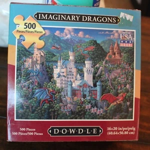 DOWDLE 16x20 500 Piezas Rompecabezas Dragones Imaginarios NUEVO L#893 - Imagen 1 de 9