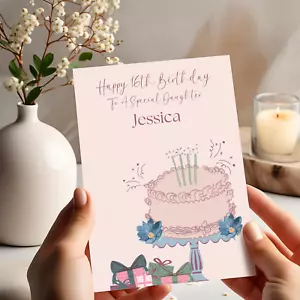 Tarjeta de cumpleaños personalizada para hija, nieta, hermana, amiga - Imagen 1 de 7
