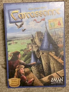 Carcassonne Board Game w/ River & Abbot Expansions (ZM7810) ~ Z-Man ~ New Sealed - Picture 1 of 7