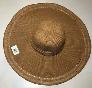 Sombrero de sol para mujer con arco ancho paja flexible con arco de playa FPS50 - Imagen 1 de 17