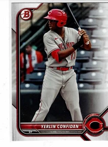 Yerlin Confidan Cincinnati Reds 2022 Bowman Draft - Picture 1 of 3