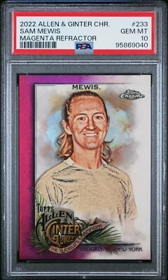 Sam Mewis - 2022 Allen & Ginter Chrome Magenta Refractor  PSA 10  #9/199 - Image 1 of 2