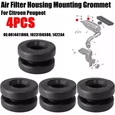 4x SUPPORTI CARTER FILTRO ARIA PER CITROEN PEUGEOT 1623159380 1422A4 · - Immagine 1 di 4
