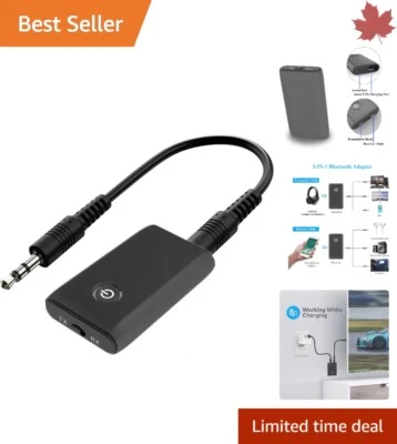 Transmisor/Receptor Bluetooth - Baja Latencia - Adaptador de Audio - 13x8x1,6 cm Foto 1 de 4