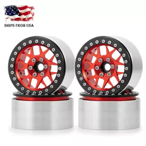 4x 2.2'' Metal Beadlock Wheel Rims for 1/10 RC Axial Wraith TRX-4 D90 Crawler US - Picture 1 of 11