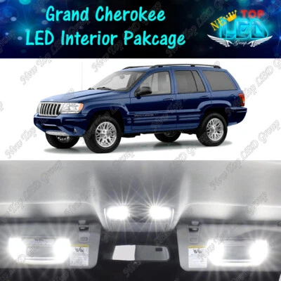 16x White LED Lights Interior Package Kit for 1999 - 2004 Jeep Grand Cherokee WJ - Image 1 of 4