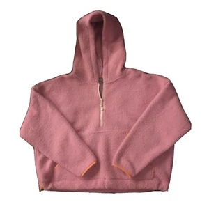 Wild Fable Half Zip Fleece Womens Pink Sherpa Jacket Size XXL Coat Hooded NWT - Picture 1 of 4