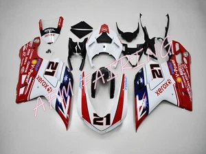 21 Xerox ABS Injection Mold Bodywork Fairing for Ducati 848/1098/1198 2007-2012 - Picture 1 of 8