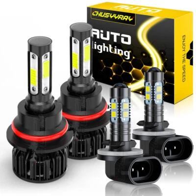 Faro LED haz alto/bajo + bombillas antiniebla para Dodge Neon 1995-2000 4X 6000K Foto 1 de 4