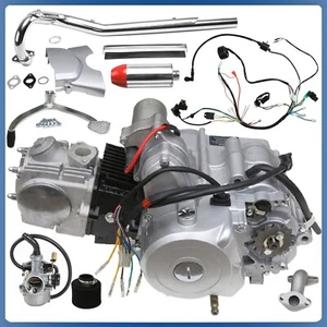 Kit de cables de tubo de silenciador de escape de motor semiautomático 125cc para ATV Quad Go Kart - Imagen 1 de 24